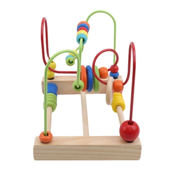 Candywood 2019 naujagimį, Spalvinga Aplink Karoliukai Juokinga Labirintas Karoliukai Žaislai Švietimo Žaislas Vaikams Montessori žaislai