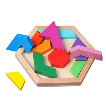 Candywood Vaikams, Mediniai Žaislai, Intelektinės Dėlionės Geometrinės Formos Galvosūkiai Vaikams Vaikų Švietimo Žaislai Berniukams