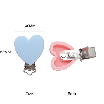 Chenkai 10VNT Silikono Širdies Formos Įrašus Kūdikio Manekenas Žindukas Įrašą BPA Free 