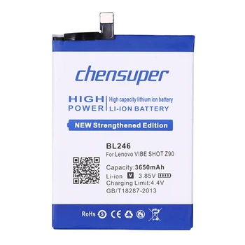 Chensuper 3650mAh BL246 Baterija Lenovo VIBE KULKA Z90 / Z90-3 / Z90-7