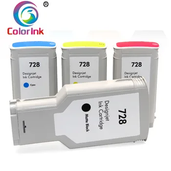 ColoInk 728 rašalo kasetė hp DesignJet T730 T830 spausdintuvo rašalo kasetė 300ml juodos 130ml spalvų pigmentinio rašalo kasetė dye ink