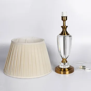 Crystal Stalo Lempa Stalo žibintai namų dekoro lentelė žibintai aukso bazės šiuolaikinių namų puošybai stalo lempos, miegamojo, led lempos lovos