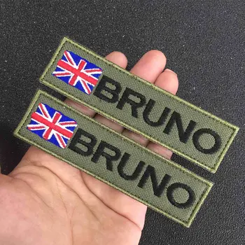CustomMilitary Pavadinimas siuvinėjimo Pleistras Armija Žalios dėmės JAV Brazilija JK Prancūzija šalies vėliava, individualizuotas, liemenė,krepšys,kailis