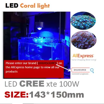 Customzied Visą spektrą CREE led rifas lemputė didelės galios jūros koralų lempos pet apšvietimas sūraus vandens naujesnis bis lps bakas