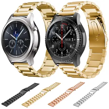 DAHASE Nerūdijančio Plieno Dirželis Samsung Pavarų S3 Juostos Pakeitimas Rankogaliai Įrankių S3 Klasikinis Pasienio Smart watch 4 Spalvos
