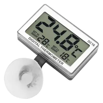 DC16 LCD Skaitmeninis Akvariumo Termometras Vandeniui Temperatūros Termometras už Žuvų Bakas Aukštos Kokybės