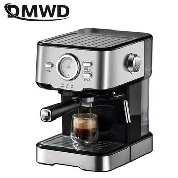 DMWD 1.5 L italijos Espresso Kavos virimo aparatas Pusiau automatinis Kavos Aparatas, Latte, Cappuccino Cafe Mocha Pieno Paveikslėlyje Milk Foamer