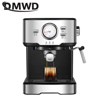 DMWD 1.5 L italijos Espresso Kavos virimo aparatas Pusiau automatinis Kavos Aparatas, Latte, Cappuccino Cafe Mocha Pieno Paveikslėlyje Milk Foamer