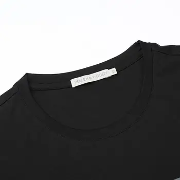 DN Prabangos Prekės Mens Mados 2020 Simbolių Spausdinimą O-Kaklo Medvilnės Streetwear Slim Fit Spausdinimo Medvilnės marškinėliai
