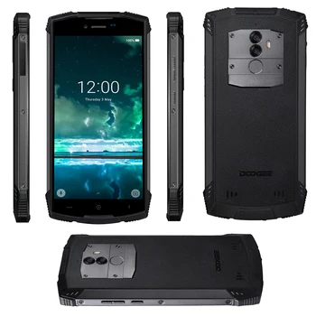 DOOGEE S55 Tvirtas Telefonas 5.5 colių 18:9 IP68 Waterpoof Dulkėms Išmanusis telefonas MTK6750T 5500mAh 4GB 64GB Mobilusis Telefonas
