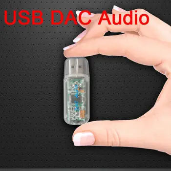 DYKB USB DAC HiFi Garso plokštė PCM2706 Dekoderis Garso Keitiklis Headphone Amp OTG mobiliojo TELEFONO, nešiojamojo kompiuterio išorinę garso plokštę, 3.5 mm