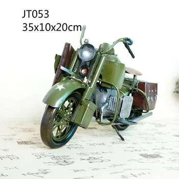 Darbastalio Apdaila Dovana Amatų Figūrėlės Miniatiūros Rankų Darbo Senovinių Geležies Lapas Mailman Motociklo Modelį