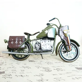 Darbastalio Apdaila Dovana Amatų Figūrėlės Miniatiūros Rankų Darbo Senovinių Geležies Lapas Mailman Motociklo Modelį