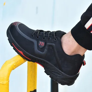 Darbų Saugos Batus, Plieno Toe Darbo Įkrovos vyrai batai Anti-punkcija Saugos Įkrovos nesunaikinami batai Slip-on vyrų batai suaugusiųjų Sneaker