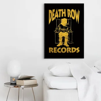 Deathrow Įrašus Plakatas Albumą, Pop Muzika, padengti Muzikos Žvaigždė Plakatas Drobė Spausdina Sienos Meno Kambarį Namų Dekoro