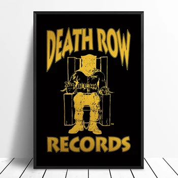 Deathrow Įrašus Plakatas Albumą, Pop Muzika, padengti Muzikos Žvaigždė Plakatas Drobė Spausdina Sienos Meno Kambarį Namų Dekoro