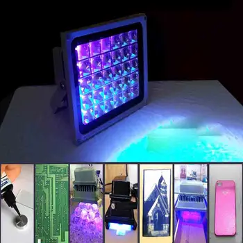 Didelės galios led UV shadowless klijai kietinimo lempa 365nm 395nm 405nm UV jautrus mobiliojo telefono ekrane LED šviesos poveikio