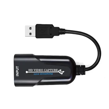 Didelės spartos USB Video Capture Card 1080P/60fps Patogus, Kompaktiškas HDMI USB Adapteris Žaidimų Video Capture Card for Windows/Mac