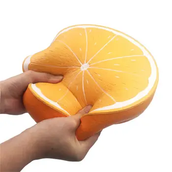 Didžiulis Minkštas plonas Big Orange Arbūzas Jumbo Squishies Lėtai Augantis Žaislas Vaikams Įdomus Kolekcija Išspausti Žaislų, Dovanų Braškių