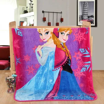 Disney Elsa Anna Princesė Lengvas Pliušinis Karalienės Dydžio Antklodės ant Lovos/Sofos/Plokštumos Flatsheet Patalynės Metimų