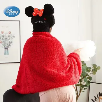 Disney Mickey Minnie Mouse Mikė Lokys apsiaustu ir Gobtuvu Nešiojami Vaikas Antklodė, Antklodė, Lovos, Suaugusiems, vaikams, mergaitė, berniukas TV Antklodė Palaidinukė