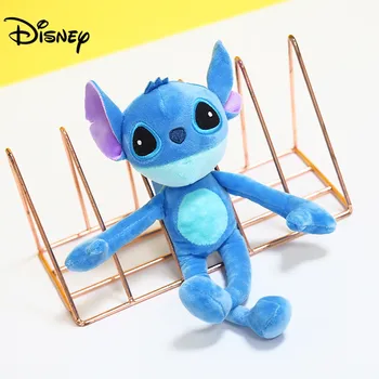 Disney Peluches Žaislai Lilo Dygsnio Pliušinis Keychain Animacinių filmų Gyvūnų Minkštas Pliušas Žaislai, Ilgos Kojos Dygsnio Įdaryti Pliušinis Lėlės Dovanos 23cm
