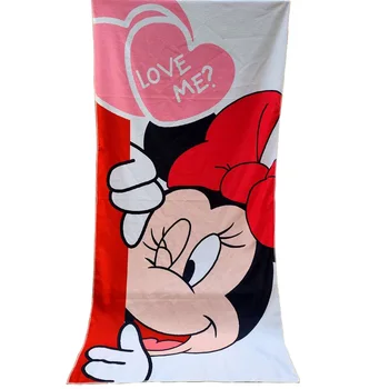Disney Puikus Minnie Mouse Vonia Rankšluostį Poliesteris Mergaitėms Lady Moterų Vasaros Paplūdimio Rankšluostį Baseinas Rankšluostį 70x140cm