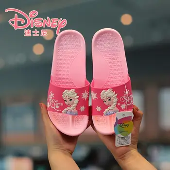 Disney Vaikams Šlepetės Mergaitėms Užšaldyti Elsa žmogus-Voras Sandalai Kūdikių Šlepetės Butas Princesė Namas Flip Flop Vaikai Ne slydimo Batų