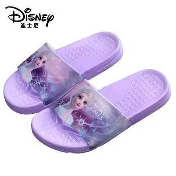 Disney Vaikams Šlepetės Mergaitėms Užšaldyti Elsa žmogus-Voras Sandalai Kūdikių Šlepetės Butas Princesė Namas Flip Flop Vaikai Ne slydimo Batų