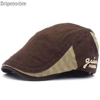 Ditpossible vyrų atsitiktinis medvilnės skrybėlę beretė gorras butas kepurės mados raidžių bžūp casquette vyriškos kepurės