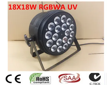 Dj di illuminazione 18x18 m rgbwa uv 6in1 led par luce DMX luce