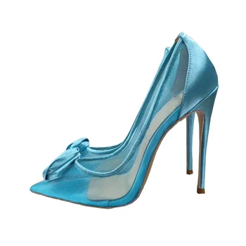 Doris Fanny Akių mados batai 2019 moteris aukštakulnius Appliques Mėlyna šalis batai siurbliai, ponios batai su kulnais
