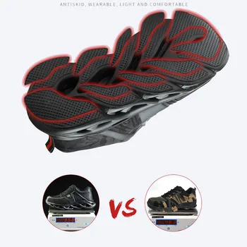 Drop laivyba Plieno Toe Darbo Batai, Mados, dėl Vyrų, Moterų Sneaker Ultralight Akių Industial Saugos batai Plius dydis 37-48 RXM179
