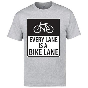 Dviračių Dviratininkas Ciklo Nuolaida Marškinėlius Kas Lane yra, a-Bike Lane Rider Raidė O Kaklo T Marškinėliai vyriški Europos Viršūnių Tees Aukštos Kokybės