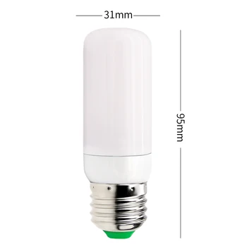E27 LED Liepsna Lempa 220V Led Žvakė Modeliavimas Liepsnos Poveikis Lemputės 110V Gaisro Imitacija Lempa 3W Mirgėjimas Emuliacija Namų