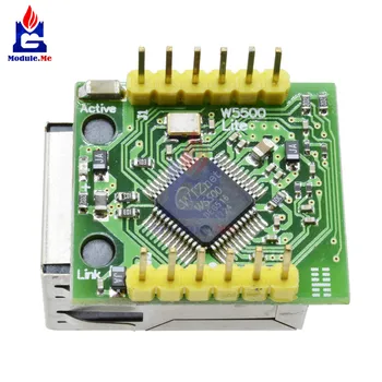 ENC28J60 USR-ES1 W5500 Chip SPI LAN/ Ethernet Converter TCP/IP Adapterio Modulis