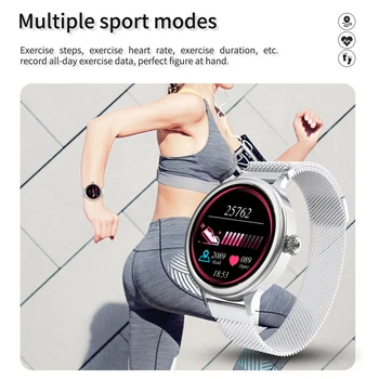ESEED 2020 EM4 smart watch moterys 1.1 colių full touch ekranas Multi žiūrėti veido Sporto Nuotolinės Kameros, Ryšio pranešimą priminimas smartwatch