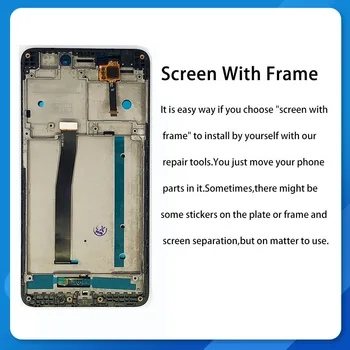 Ekrano Modulis Xiaomi Redmi 4A Ekranas Touch Screen Asamblėjos skaitmeninis keitiklis Skirtas Xiaomi Redmi 4A LCD Ekranas Originalas