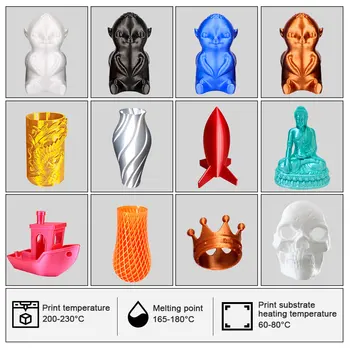 Enotepad 3D spausdintuvas PLA Gijų 1.75 mm Tolerancija +/-0.02 mm ŠILKO Gijų ne burbulas raizginys nemokamai Su Vakuuminio pakavimo maišelis
