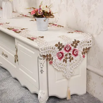 Europa, siuvinėtos stalo runner vėliavėlę Poliesteris tualetinis staliukas padengti gėlių TV spintelė staltiesė kavos batų staltiesė