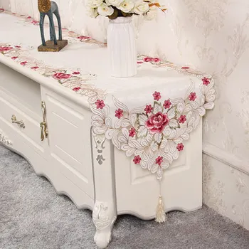 Europa, siuvinėtos stalo runner vėliavėlę Poliesteris tualetinis staliukas padengti gėlių TV spintelė staltiesė kavos batų staltiesė