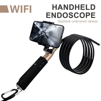 F110 WIFI Nešiojamą Endoskopą 8mm 8LED 3m gyvatė Sunku Kabelis atsparus Vandeniui borescope 