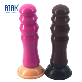FAAK siurbimo butt plug silikono analinis dildo bambuko mazgas dizaineris analinis kaištis suaugusiųjų masturbuotis fetišas, sekso žaislai, išangės masažas sekso parduotuvė