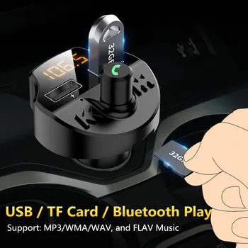FM Siųstuvas Bluetooth Automobilinis MP3 Grotuvas LED Dual USB 4.1 Automobilio Įkroviklio Citroen C5, C3, C4, Picasso Xsara Berlingo, Saxo C2
