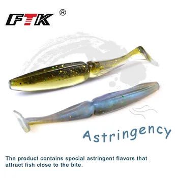 FTK Žvejybos Masalas 90mm 105mm Atšiaurių Silikono nepastovi žmogus Bass Dirbtinis Masalas Kvapas Jauką Žvejybos Minkštas Masalas