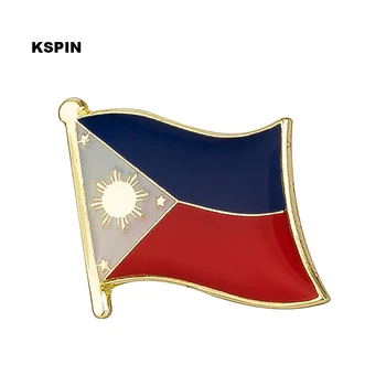 Filipinų vėliava atlapas pin ženklelis pin 300pcs daug Sagė Piktogramos KS-0059