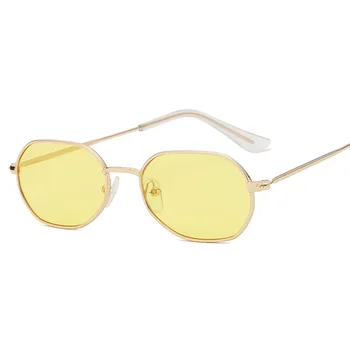 Frameless Akiniai nuo saulės Vyrams, Moterims, Metalo Nereguliarus Saulės Glasse Šviesos Kokybės Gradientas UV400 Akiniai óculos de sol