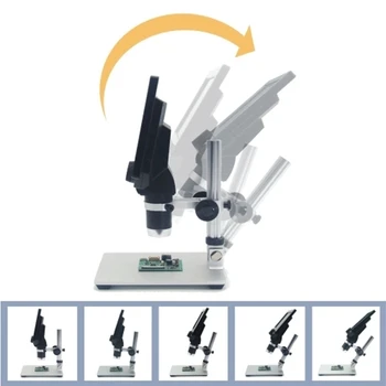 G1200 Skaitmeninis Mikroskopas su 7 Colių Didelis Spalvų Sn Didelės Bazės LCD Ekranas 12MP 1-1200X Nuolatinio Stiprinimo nifier su
