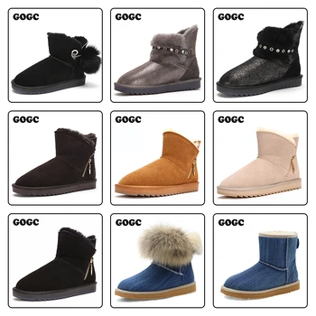 GOGC pasisekė paketo batai moterims sniego batai natūralios odos moterims, batai, Žieminiai Batai Moterims 2020 bateliai moterims moterų batai