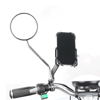 GUB PLIUS 6 360° Besisukantis Motociklo Universalus Mobiliojo Telefono Turėtojai Stovi Honda Motociklų Telefoną Prijungti galinio vaizdo Veidrodis Stovo